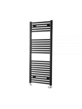 Pisa Straight Black Towel Radiator