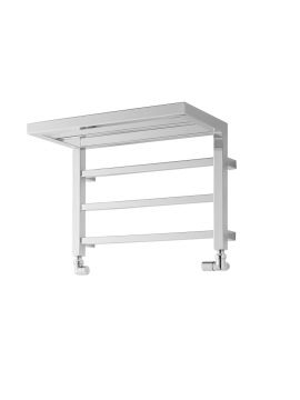 Holyport Chrome Designer Radiator with Integrated Shelf 350 x 500mm