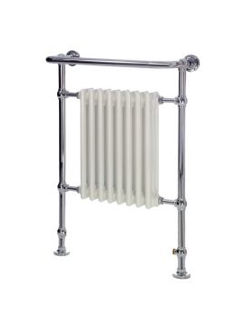 Portchester Straight Chrome/White Designer Radiator 945 x 640mm