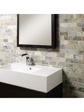 Ancona Grey Matt Mosaics Wall and Floor Tiles 300 x 300mm - Pack of 7