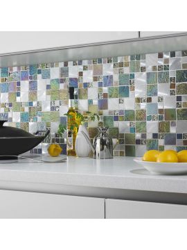 Irizalas Glass, Stone & Metal Mosaics Wall Tiles 300 x 300mm - Single Tile