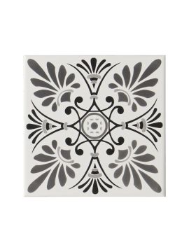 Orleans Wall Pattern Tile Grey 152x152x7mm