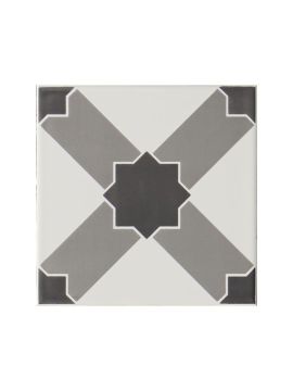 Chambray Wall Pattern Tile Grey 152x152x7mm