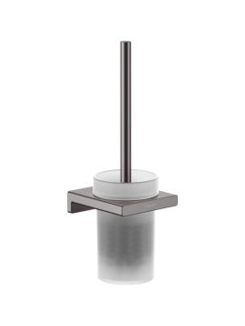 Hansgrohe AddStoris Q Toilet Brush Holder Wall-Mounted Brushed Black Chrome