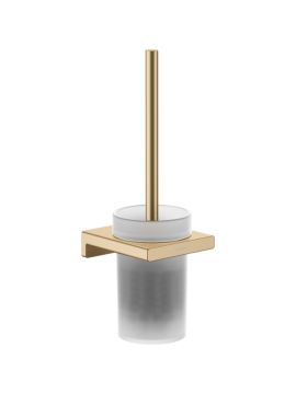 Hansgrohe AddStoris Q Toilet Brush Holder Wall-Mounted Brushed Bronze