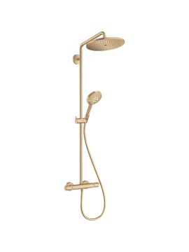 Hansgrohe Croma Select S Showerpipe 280 1 Jet with Thermostat and Hand Shower Raindance Select S 120 3Jet Brushed Bronze