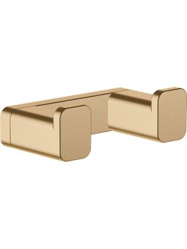 Hansgrohe AddStoris Q Double Towel Hook Brushed Bronze