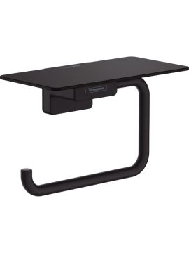 Hansgrohe AddStoris Q Roll Holder with Shelf Matt Black