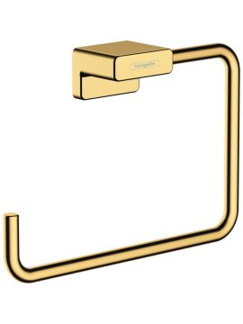 Hansgrohe AddStoris Q Towel Ring Polished Gold Optic
