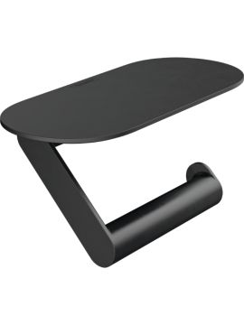 Hansgrohe WallStoris Toilet Paper Holder with Shelf Matt Black