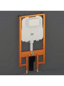 RAK 8cm Slimline Front Flush Regular Concealed Cistern and Frame for Wall Hung Pan 114cm
