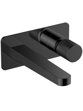 RAK Amalfi Wall Mounted Basin Mixer Tap Black