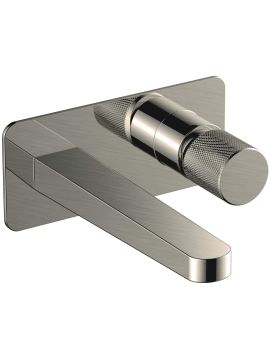 RAK Amalfi Wall Mounted Basin Mixer Tap Nickel