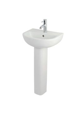 RAK Compact 450 Full Pedestal Washbasin 1 Tap Hole