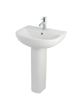 RAK Compact 550 Full Pedestal Washbasin 1 Tap Hole