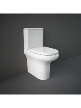 RAK Compact Close Coupled Closed Back Comfort Height Toilet with Wrap Over Seat