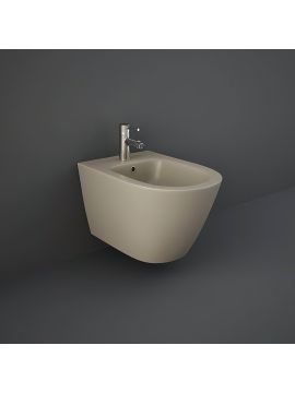 RAK Feeling Wall Hung Rimless Bidet Cappuccino