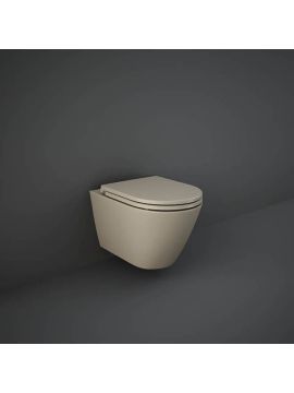 RAK Feeling Wall Hung Rimless Toilet Matt Cappuccino