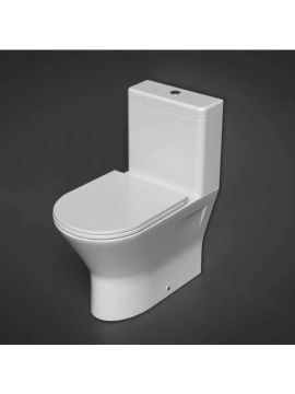 RAK Mini Resort Close Coupled Rimless Toilet Closed Back with Soft Close Sandwich Seat