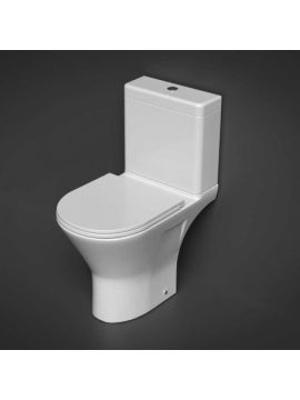 RAK Mini Resort Close Coupled Rimless Toilet Open Back with Soft Close Sandwich Seat