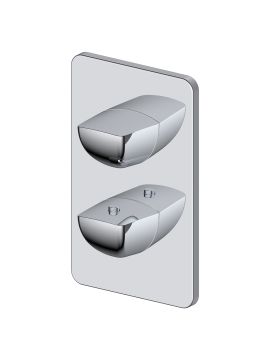 RAK Moon Single Outlet Thermostatic Concealed Valve Chrome
