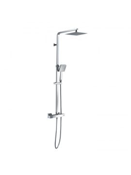 RAK Origin Square Thermostatic Mixer Shower Exposed Chrome