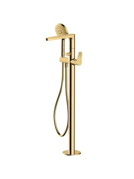 RAK Petit Freestanding Bath Shower Mixer Tap Gold