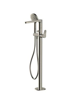 RAK Petit Freestanding Bath Shower Mixer Tap Nickel