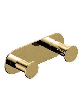 RAK Petit Round Double Robe Hook Gold