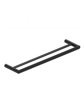 RAK Petit Round Double Towel Rail 600mm Black