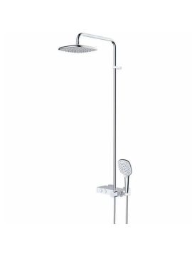 RAK Petit Square Exposed Thermostatic Mixer Shower Chrome