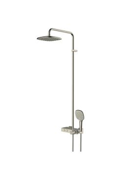 RAK Petit Square Exposed Thermostatic Mixer Shower Nickel