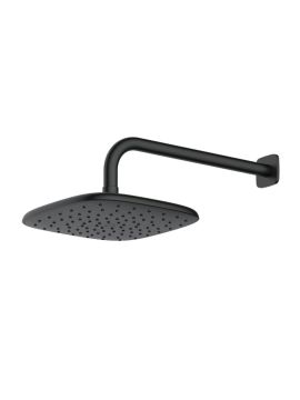 RAK Petit Square Shower Head and Arm Black