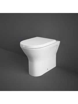 RAK Resort 425 Back to Wall Rimless Toilet Comfort Height with Soft Close Wrap Over Seat