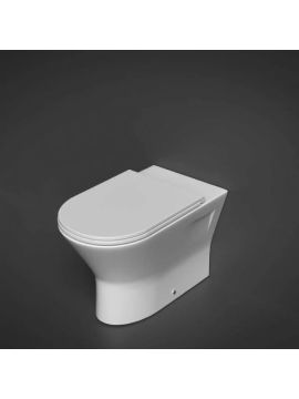 RAK Resort 450 Back to Wall Rimless Toilet Extended Height with Soft Close Sandwich Seat
