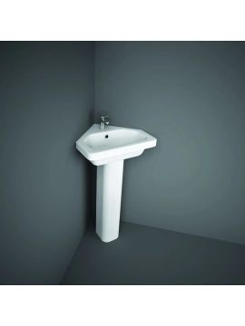 RAK Resort Corner Wash Basin and Pedestal 450