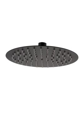 RAK Round Fixed Shower Head 250mm Black