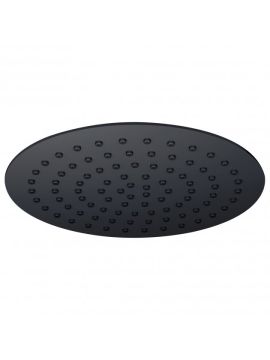 RAK Round Fixed Shower Head 300mm Black