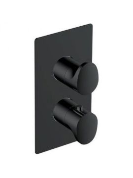 RAK Sorrento Single Outlet Thermostatic Concealed Valve Black