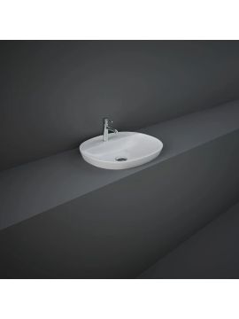 RAK Variant Oval Drop In Washbasin 500 with 1 Tap hole
