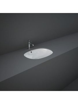 RAK Variant Oval Under Counter Washbasin 500 with no tap holes