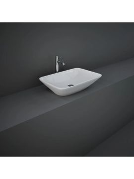RAK Variant Rectangular Drop In Washbasin 550 with no tap holes