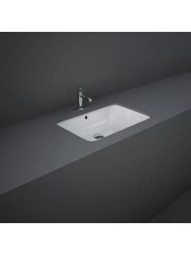 RAK Variant Rectangular Under Counter Washbasin 550 with no tap holes