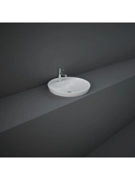 RAK Variant Round Drop In Washbasin 420 with 1 Tap hole
