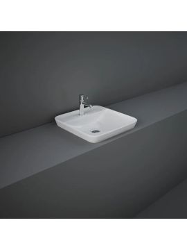 RAK Variant Square Drop In Washbasin 420 with 1 Tap hole