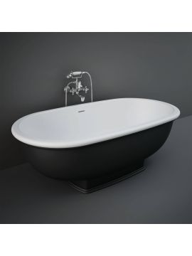 RAK Washington Freestanding Bathtub 1560x810mm Black