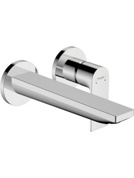 Hansgrohe Rebris E Single Lever Basin Mixer Tap Concealed Installation Wall-Mounted with Spout 20 cm Chrome