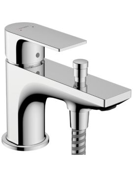 Hansgrohe Rebris E Single Lever Bath and Shower Mixer Monotrou Tap with 2 Flow Rates Chrome