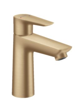 Hansgrohe Talis E Single Lever Basin Mixer Tap 110 with Pop-Up Waste Set Brushed Bronze
