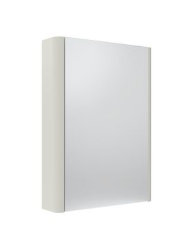 Tavistock Compass Non-Illuminated Single Door Mirror Cabinet - 475mm x 650mm - Gloss White